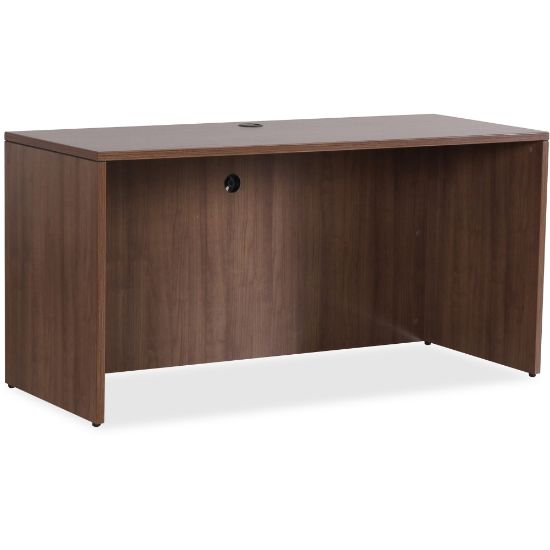 Picture of Lorell Essentials 66inW Computer Desk Credenza Shell, Walnut