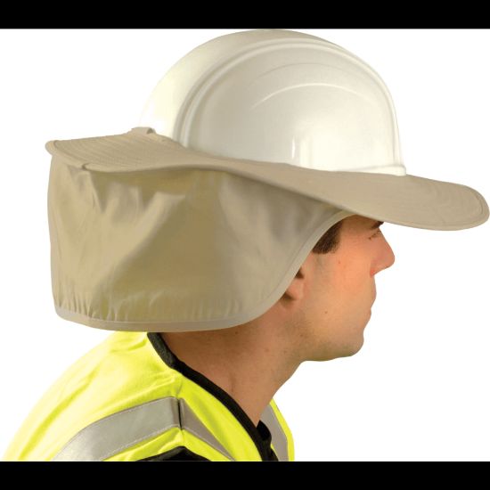 Picture of Stow Away Hard Hat Shade, Khaki, Most Full Brim