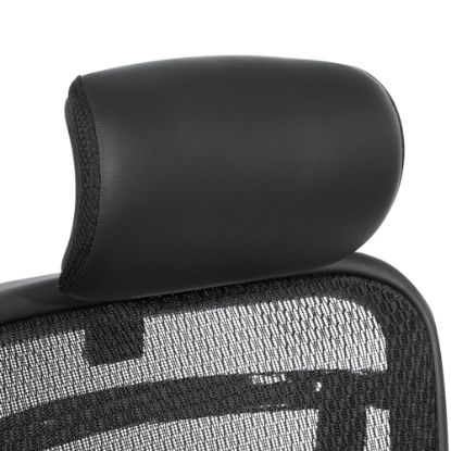 Picture of Office Star Space Seating 818 Series Optional Leather Headrest, 12-1/4inH x 12-1/2inW x 6-1/2inD, Black