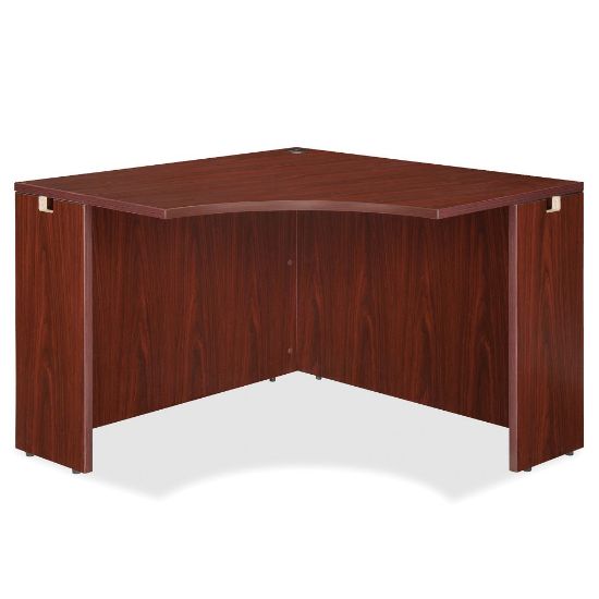 Picture of Lorell Essentials 42inW Corner Computer Desk, Mahogany