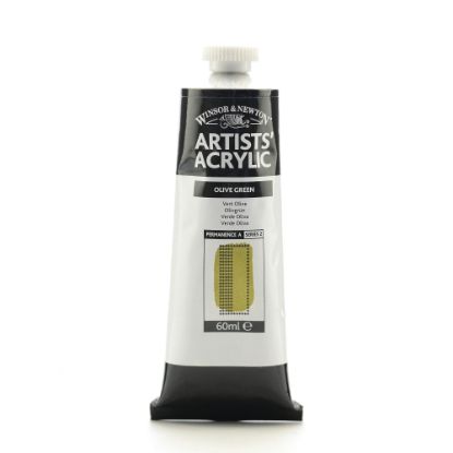 Picture of Winsor & Newton Professional Acrylic Colors, 60 mL, Olive Green, 447, Pack Of 2