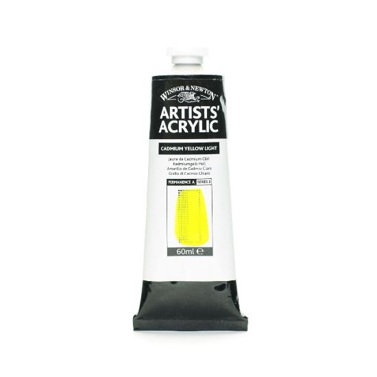 Picture of Winsor & Newton Professional Acrylic Colors, 60 mL, Cadmium Yellow Light, 113, Pack Of 2