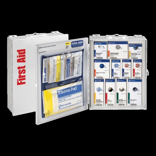 Picture of First Aid Only SmartCompliance First Aid Food Service Cabinet, 9 1/2inH x 3 1/4inW x 12inD, White