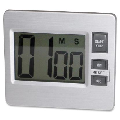 Picture of Tatco Desktop Digital Timer, Silver/Black