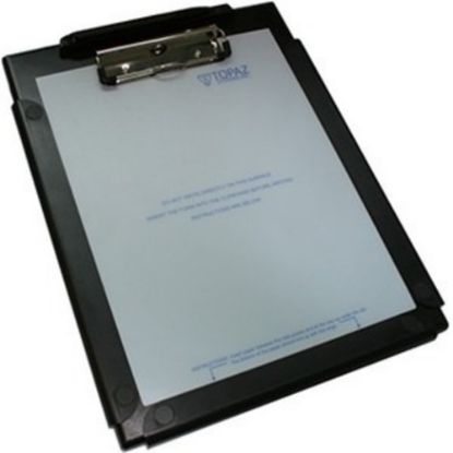 Picture of Topaz ClipGem T-C912-B-R Signature Pad - Active Pen - 8.50in x 10in Active Area - Serial