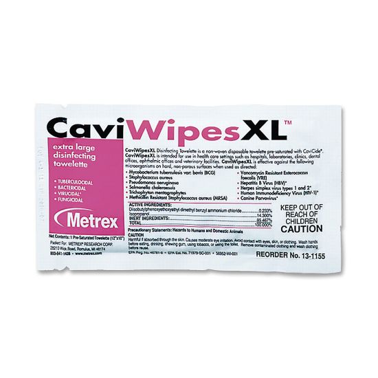 Picture of Unimed CaviWipesXL Disinfecting Towelettes, Box Of 50