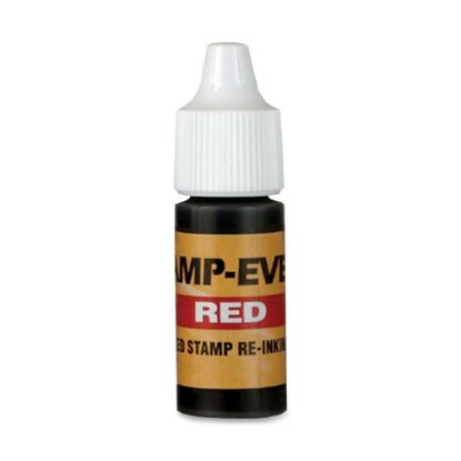 Picture of Stamp-Ever Pre-inked Stamp Ink Refill - 1 Each - Red Ink - 0.24 fl oz - Plastic