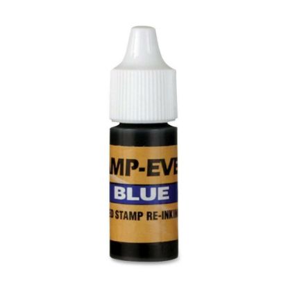 Picture of Stamp-Ever Pre-inked Stamp Ink Refill - 1 Each - Blue Ink - 0.24 fl oz - Plastic