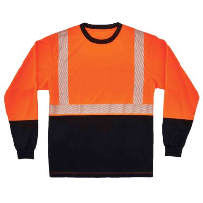 Picture of Ergodyne GloWear 8281BK Type R Class 2 Performance Long Sleeve T-Shirt, XX-Large, Orange