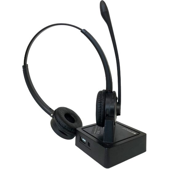 Picture of SprachtZUM Maestro Wireless Bluetooth Binaural Over-the-Head Headset, Black