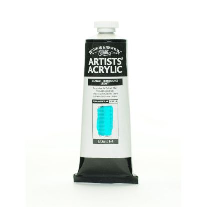 Picture of Winsor & Newton Professional Acrylic Colors, 60 mL, Cobalt Turquoise Light, 191