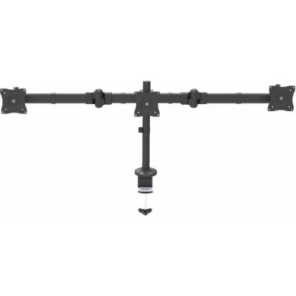 Picture of StarTech.com Desk Mount Triple Monitor Arm - Articulating - Steel - For VESA Monitors up to 27in- Clamp/Grommet - 3 Monitor Stand (ARMTRIO)