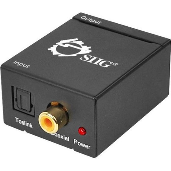 Picture of SIIG Digital to Analog Audio Converter - 96 kHzBlack