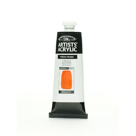 Picture of Winsor & Newton Professional Acrylic Colors, 60 mL, Pyrrole Orange, 519