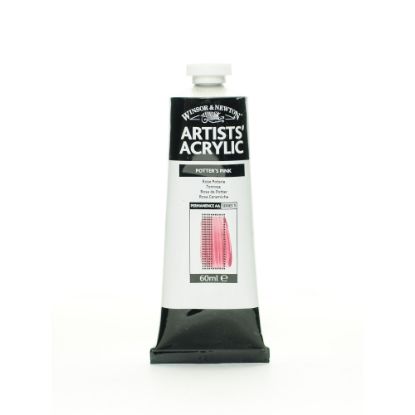 Picture of Winsor & Newton Professional Acrylic Colors, 60 mL, Potters Pink, 537, Pack Of 2