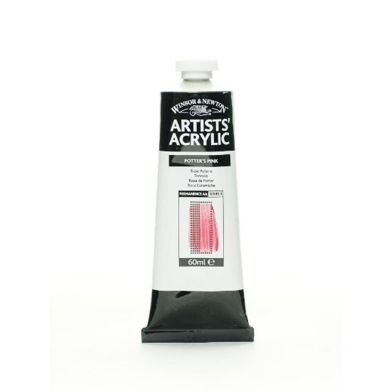 Picture of Winsor & Newton Professional Acrylic Colors, 60 mL, Potters Pink, 537, Pack Of 2