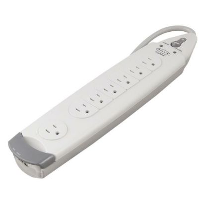 Picture of Belkin SurgeMaster Home Grade 7 Outlet Surge Protector, 12in Cord, White