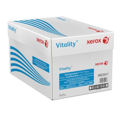 Picture of Xerox Vitality Multi-Use Printer & Copy Paper, 10 Reams, White, Letter (8.5in x 11in), 5000 Sheets Per Case, 20 Lb, 92 Brightness, FSC Certified