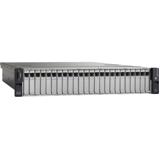 Picture of Cisco C240 M3 2U Rack Server - Intel C600 SoC - 1 x Intel Xeon E5-2620 2 GHz - 8 GB RAM - Serial ATA/300 Controller - 2 Processor Support - 384 GB RAM Support - 0, 1, 10 RAID Levels - Matrox G200e Graphic Card