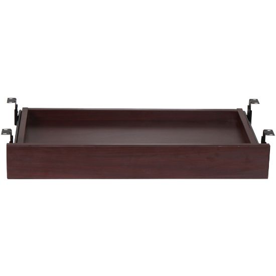 Picture of Lorell Laminate Universal Center Drawer, 5-1/8inH x 28-7/16inW x 16-3/4inD, Mahogany