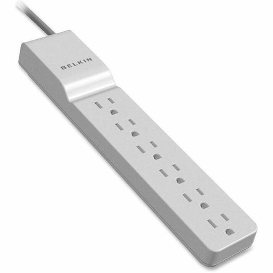 Picture of Belkin SurgeMaster Home Grade Surge Protector, 6 Outlets, 4-Foot Cord, 709 Joules