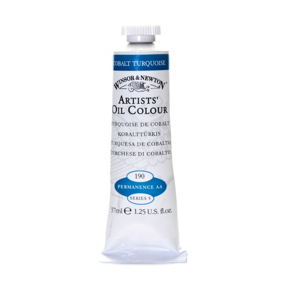 Picture of Winsor & Newton Artists Oil Colors, 37 mL, Cobalt Turquoise, 190