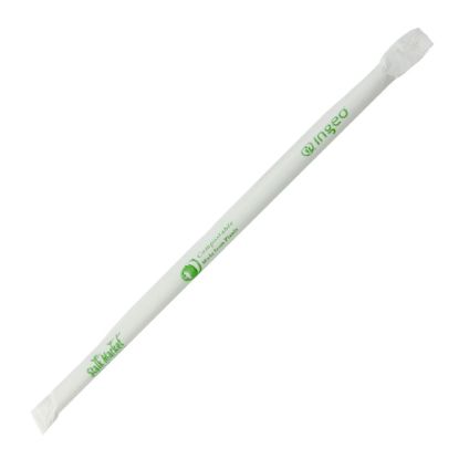 Picture of Planet+ Compostable Jumbo Straws, 7-3/4in, Clear, Pack Of 4,800 Straws