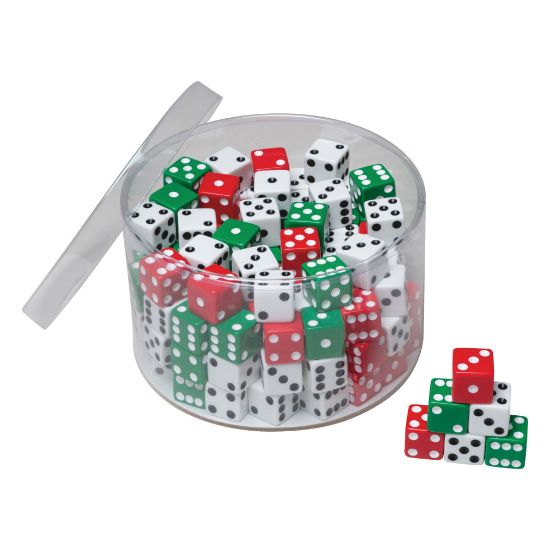 Picture of Creativity Street Tub of Dice - 4 Year & Up Age - 144 Pieces - 144 / Pack - Assorted