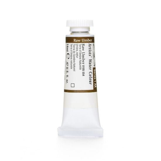 Picture of Winsor & Newton Professional Watercolors, 14 mL, Raw Umber, 554