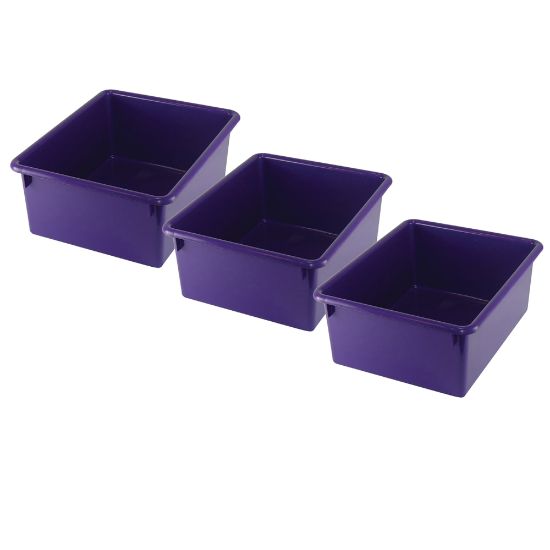 Picture of Romanoff Stowaway Letter Boxes, 5-1/4in x 10-1/2inW x 13-1/4inD, Purple, Pack Of 3 Boxes