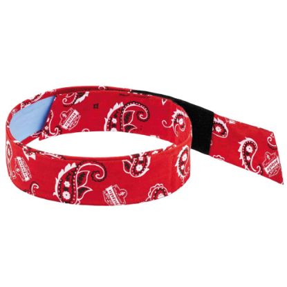 Picture of Ergodyne Chill-Its 6705CT PVA Evaporative Cooling Bandanas, Red Western, Pack Of 6 Bandanas