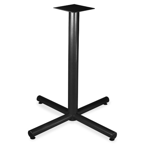 Picture of Lorell Hospitality X-Leg Bistro Height Table Base, For 36inW Top, Black