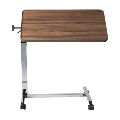 Picture of DMI Deluxe Heavy-Duty Tilt-Top Overbed Table, 46inH x 30inW x 15inD, Brown