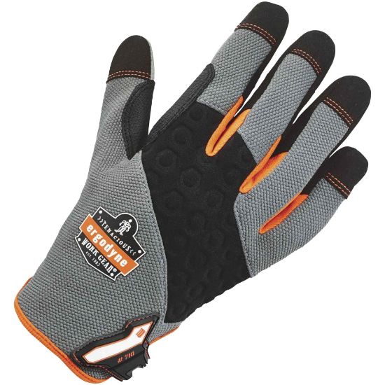 Picture of Ergodyne 710 Heavy-Duty Utility Gloves, Medium, Gray