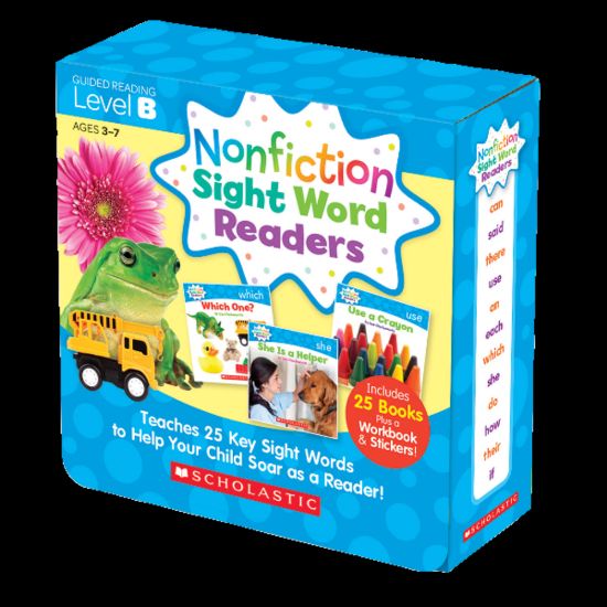 Picture of Scholastic Teacher Resources Nonfiction Sight Word Readers Parent Pack, Level B, Pre-K To 1st Grade