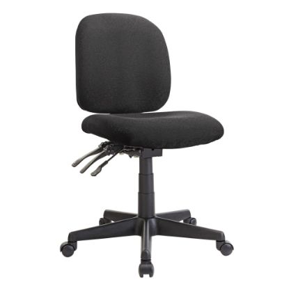 Picture of WorkPro Mobility Multifunction Ergonomic Fabric Task Chair, Black, BIFMA Compliant