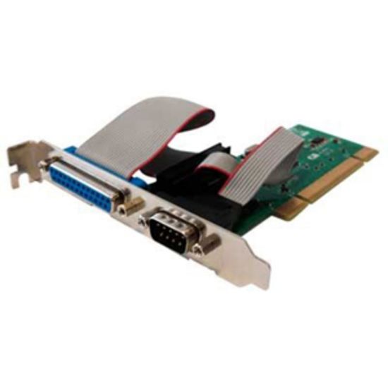 Picture of Perle SPEED1 LE1P PCI Express Serial Parallel Card - 1 x 25-pin DB-25 Female IEEE 1284 Parallel, 1 x 9-pin DB-9 Male RS-232 Serial