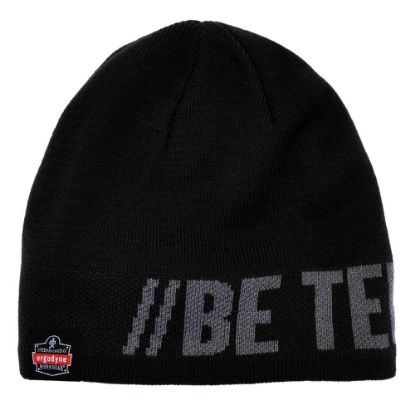 Picture of Ergodyne N-Ferno 6819BT Be Tenacious Beanies, One Size, Charcoal, Pack Of 6 Beanies