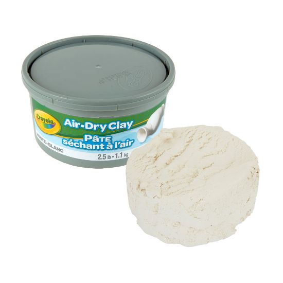 Picture of Crayola Air-Dry Clay, White, 2.5 Lb Tub