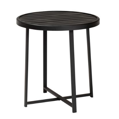 Picture of Baxton Studio Sadiya Modern Industrial Outdoor Side Table, 17-15/16inH x 16-15/16inW x 16-15/16inD, Black