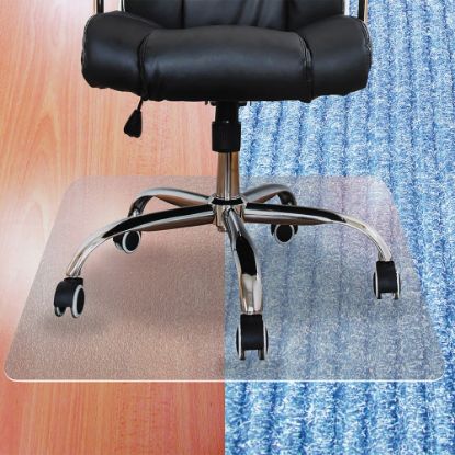 Picture of Floortex Ecotex Enhanced Polymer Rectangular Chair Mat with Anti-Slip Backing for Hard Floors - 36in x 48in