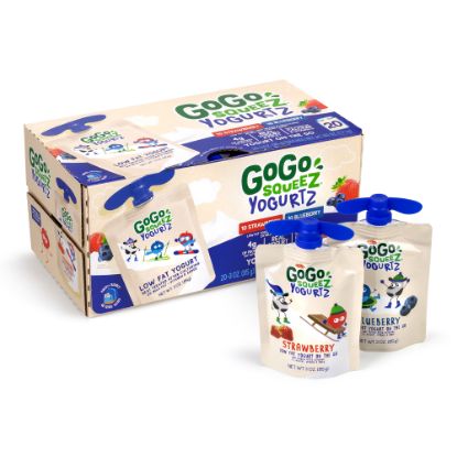 Picture of GoGo SqueeZ Yogurtz, 3 Oz, Box Of 20 Pouches