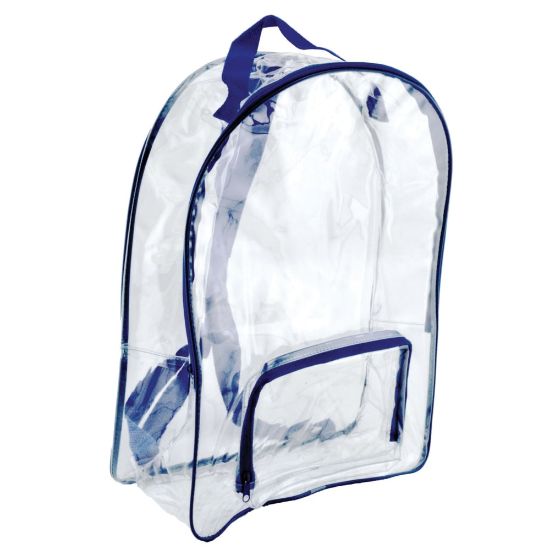 Picture of Bags Of Bags Security Laptop Backpacks, Clear, Pack Of 2