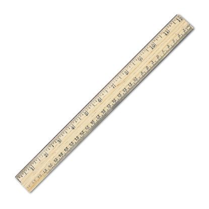 Picture of Westcott Metric Ruler With Metal Edge, 12in