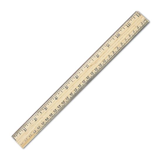 Picture of Westcott Metric Ruler With Metal Edge, 12in