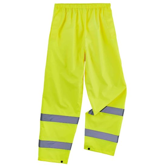 Picture of Ergodyne Glowear 8916 Class E Lightweight Hi-Vis Rain Pants, 4X, Lime