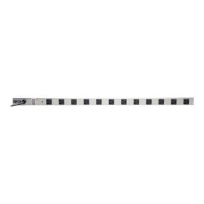 Picture of Tripp Lite Power Strip 120V 5-15R 12 Outlet 6ft Cord 36 Inch Length Metal - Power strip - AC 120 V - 1800 Watt - input: NEMA 5-15 - output connectors: 12 - 6 ft cord - gray, black