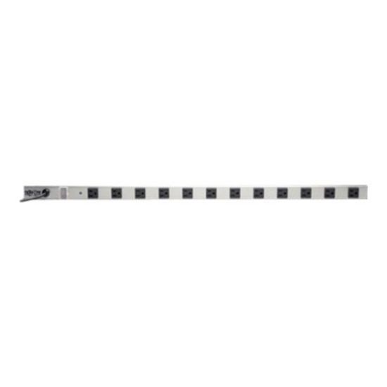 Picture of Tripp Lite Power Strip 120V 5-15R 12 Outlet 6ft Cord 36 Inch Length Metal - Power strip - AC 120 V - 1800 Watt - input: NEMA 5-15 - output connectors: 12 - 6 ft cord - gray, black