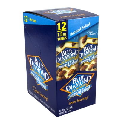 Picture of Blue Diamond Roasted Salted Almonds, 1.5 Oz, Box Of 12 Pouches