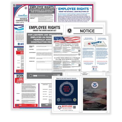 Picture of ComplyRight Federal Contractor (Construction) Labor Law Poster Set, English